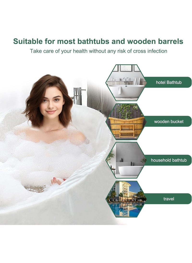 Bukela 10-Pack Quality Bathtub Cover Liner Disposable Travel Bathtub Plastic Bag Portable Leak-Proof, Large Thickened Bath Tubs Lining Film for Home Hotel Bathtubs (102 x47 Inch), Each Individually Packaged - Image 3